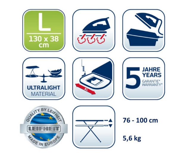 LEIFHEIT Deska do prasowania AirBoard Express L Solid (72567) - 1438632 - zdjęcie 2